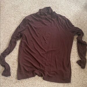 a new day Chocolate Brown Ribbed Turtleneck Sweater